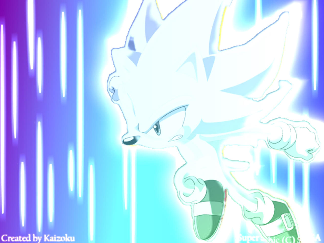 Hyper Sonic confronts exetior by shadowXcode on DeviantArt