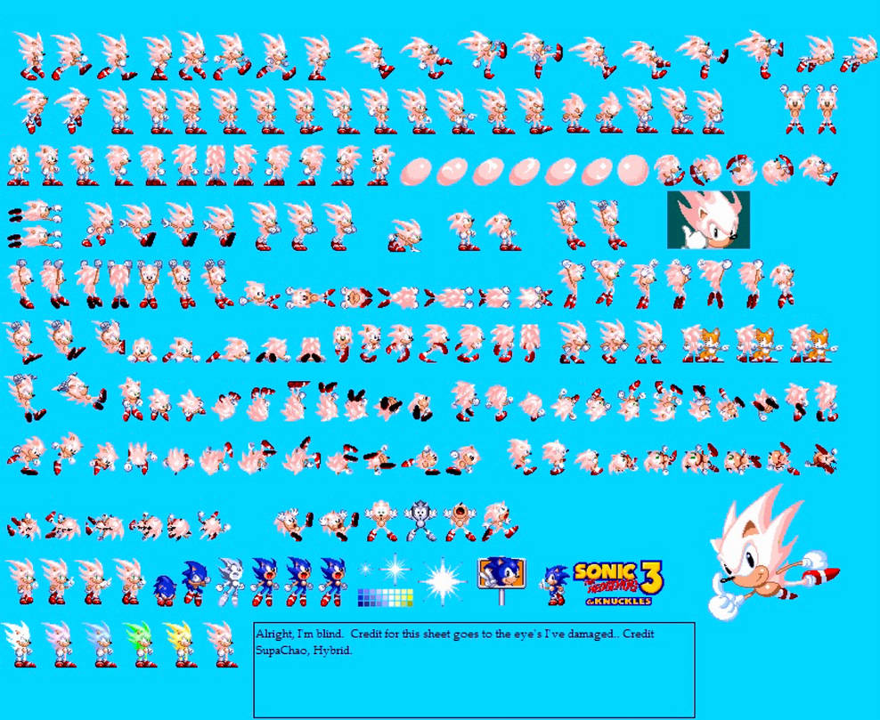 Custom Sonic Sprites (Original Palette) by MylesDeGreat on DeviantArt