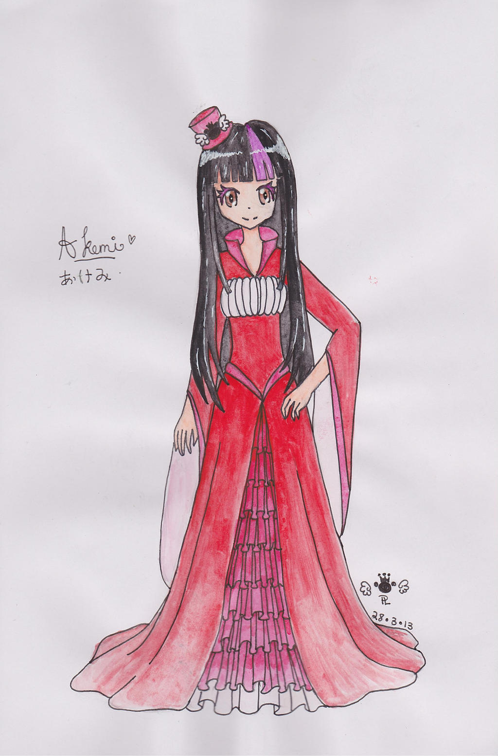 Akemi in Gothic Red