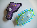 Paramecium and Amoeba Magnets by whatnomints