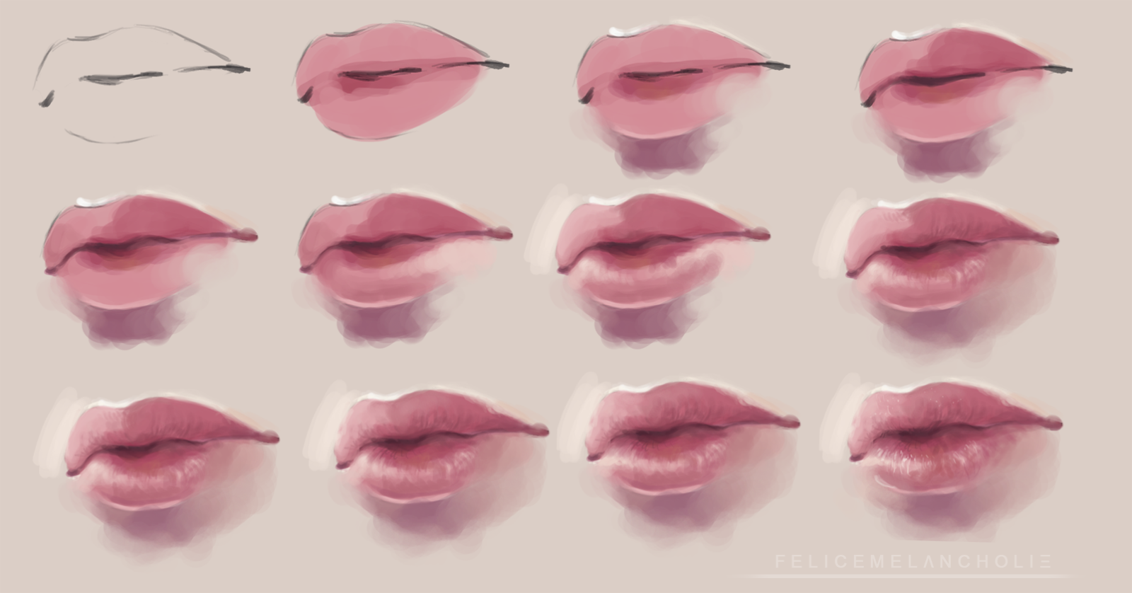 Realistic Lips Tutorial 2 by artisticxhelp on DeviantArt