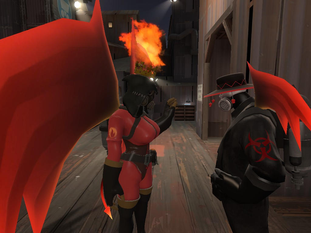 alien meet lady demon pyro by ALIENS666 on DeviantArt