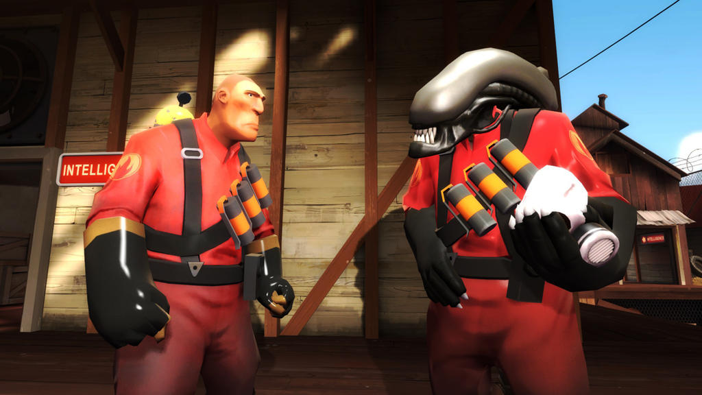 pyro humain and pyro alien by ALIENS666 on DeviantArt