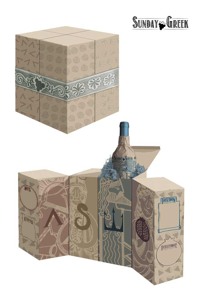 Wine Bottle Box design