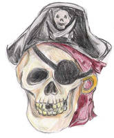Coloered Pencil Skull