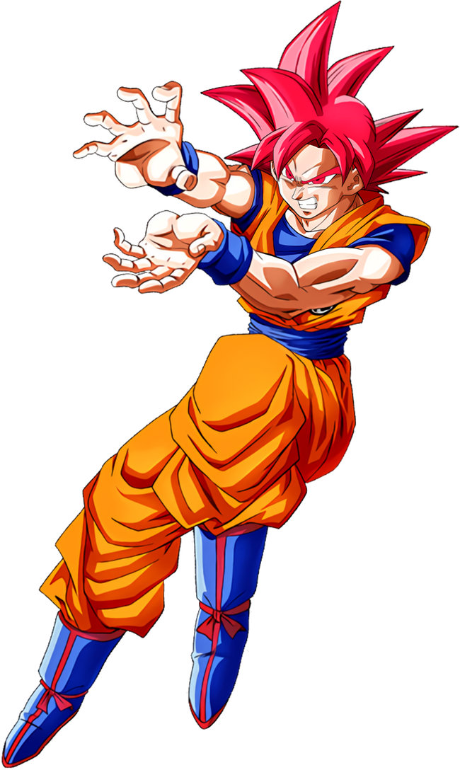 D. Ball Limit-F - Render de Goku Super Saiyajin God e