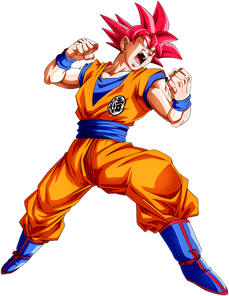 D. Ball Limit-F - Render de Goku Super Saiyajin God e