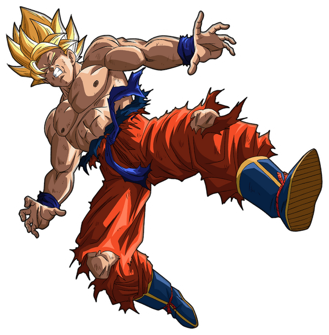 Goku (Namek Saga) SSJ  1 (DBS Broly Palette) by SSJROSE890 on