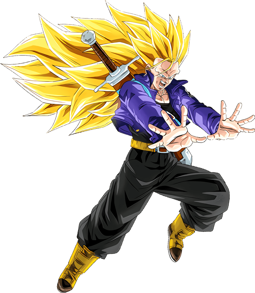 SSJ3 Future Trunks Render by ZanninRenders on DeviantArt