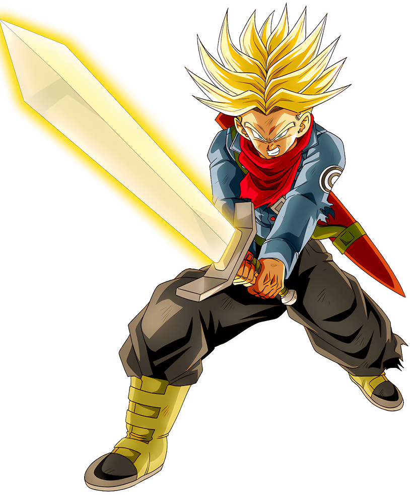 SSJ2 Future Trunks Future Saga Render by ZanninRenders on DeviantArt