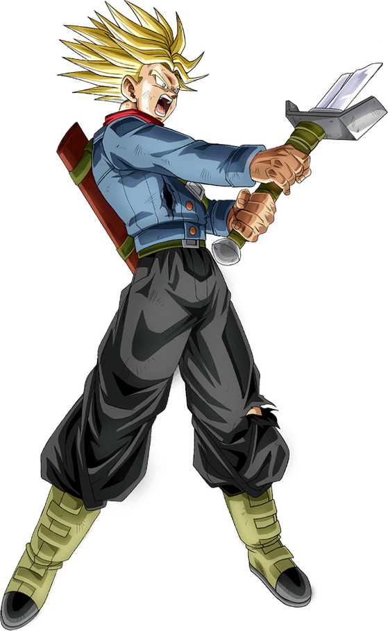 SSJ2 Future Trunks Future Saga Render by ZanninRenders on DeviantArt