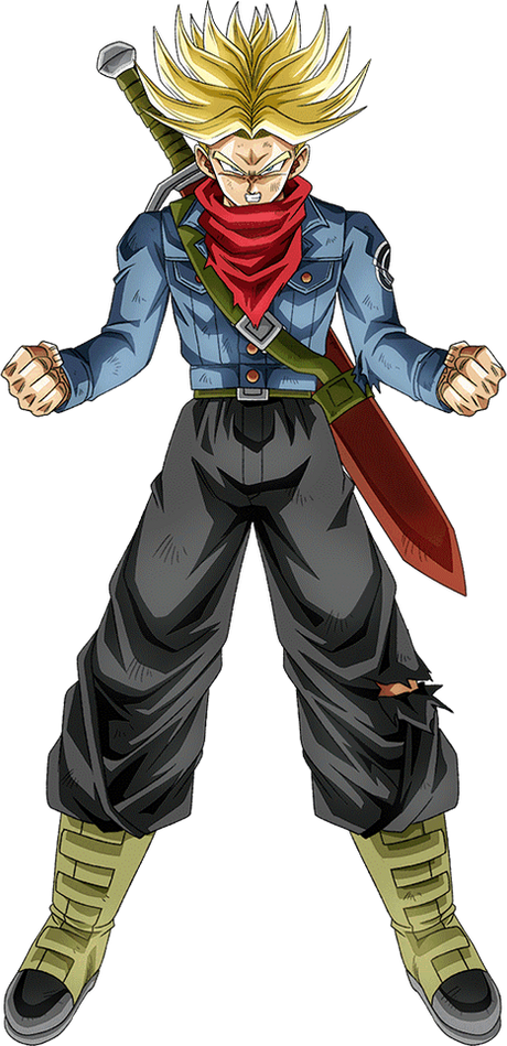 SSJ2 Future Trunks Future Saga Render by ZanninRenders on DeviantArt