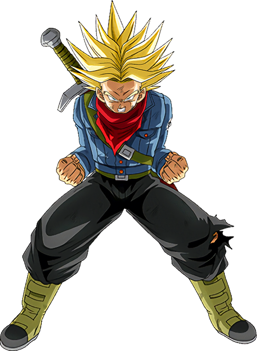 SSJ2 Future Trunks Future Saga Render by ZanninRenders on DeviantArt