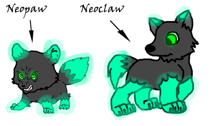 Fakemon lmao : Neopaw and Neoclaw