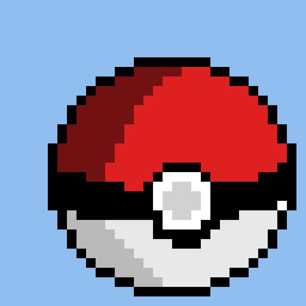 Pokeballs pixel art