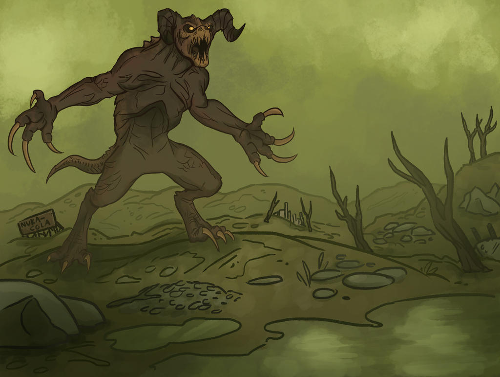 Deathclaw Inflation Deviantart Fallout 4 - Deathclaw by QuietBadger on DeviantArt