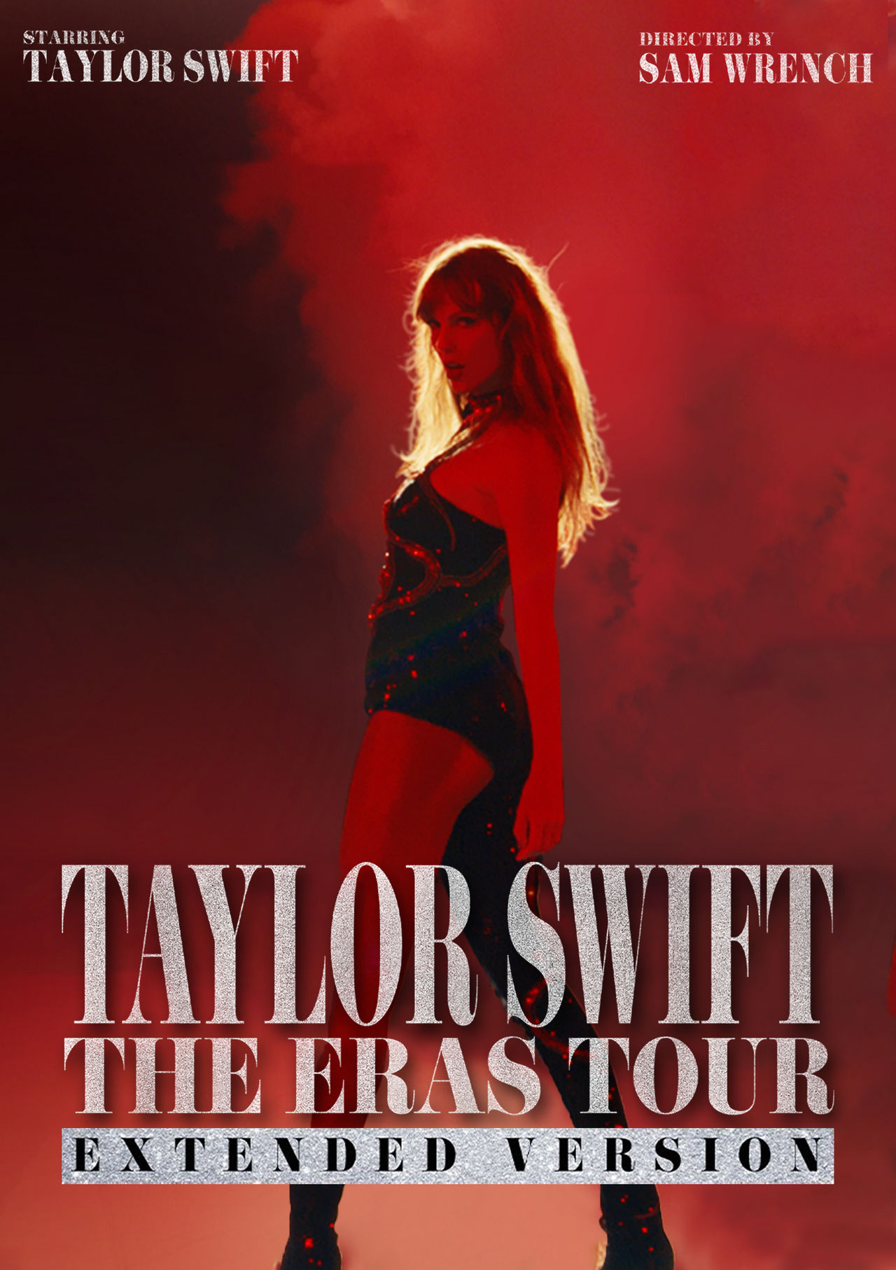 TS The Eras Tour Extended Crimson Red Poster by covercollector on