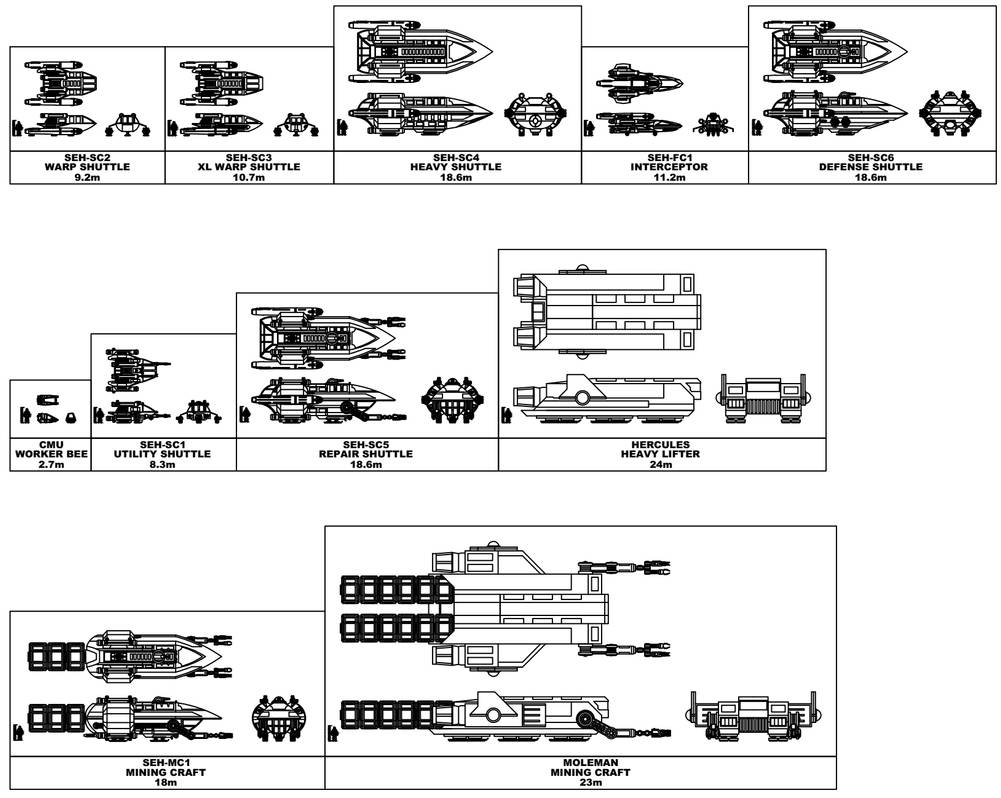 Shuttle Variants Shuttles by palinmaz on DeviantArt