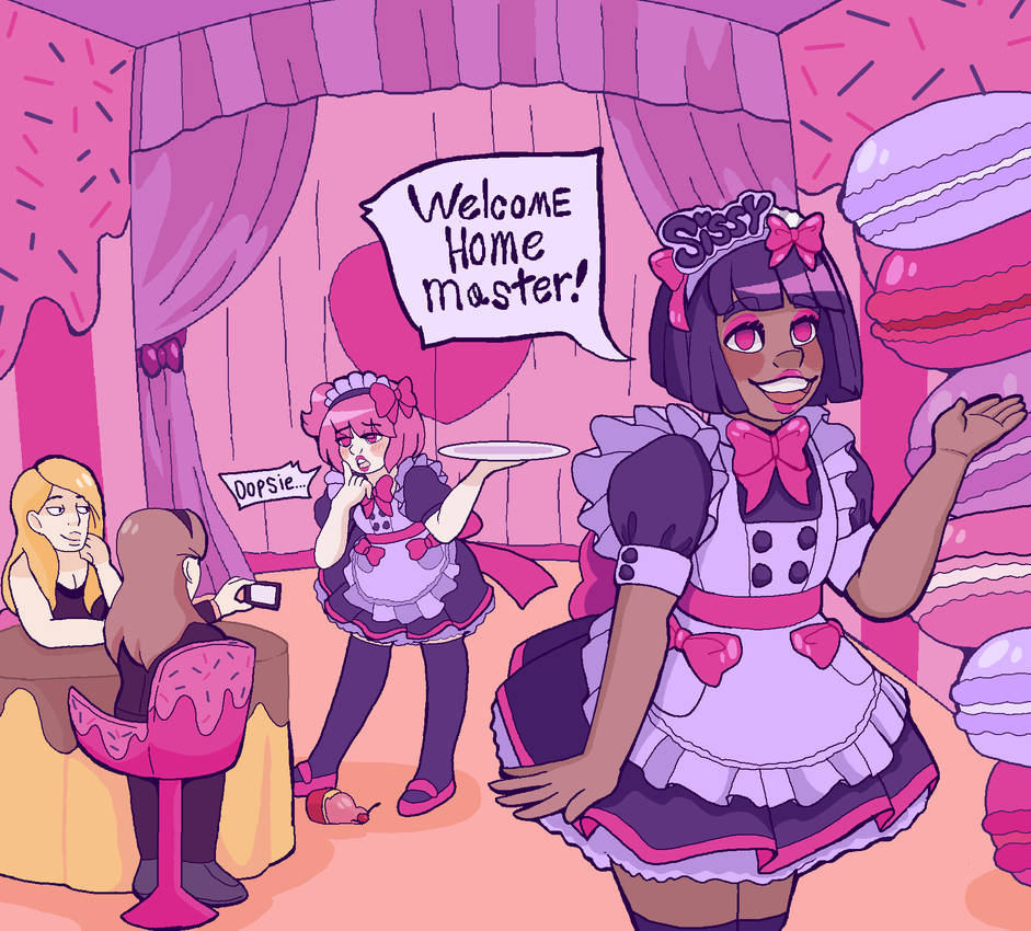 Welcome To The Cafe Of Love The Maid Cafe (2/2) Welcome by shyselkieprince on DeviantArt