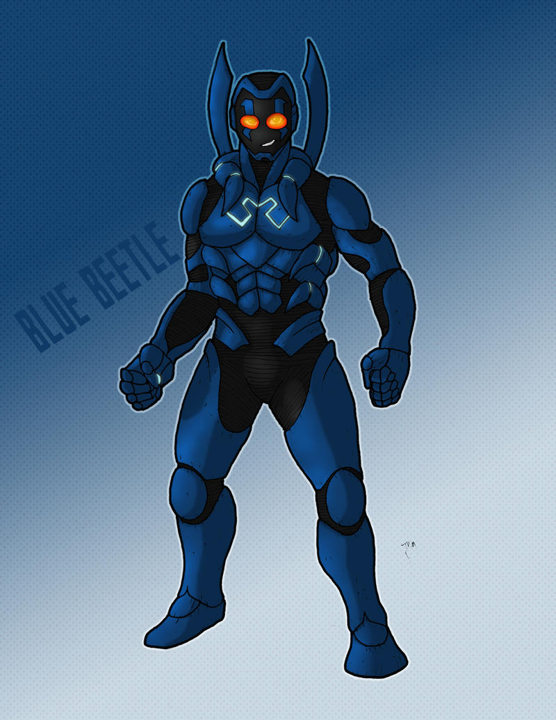 Blue Beetle by Traethedesigner on DeviantArt