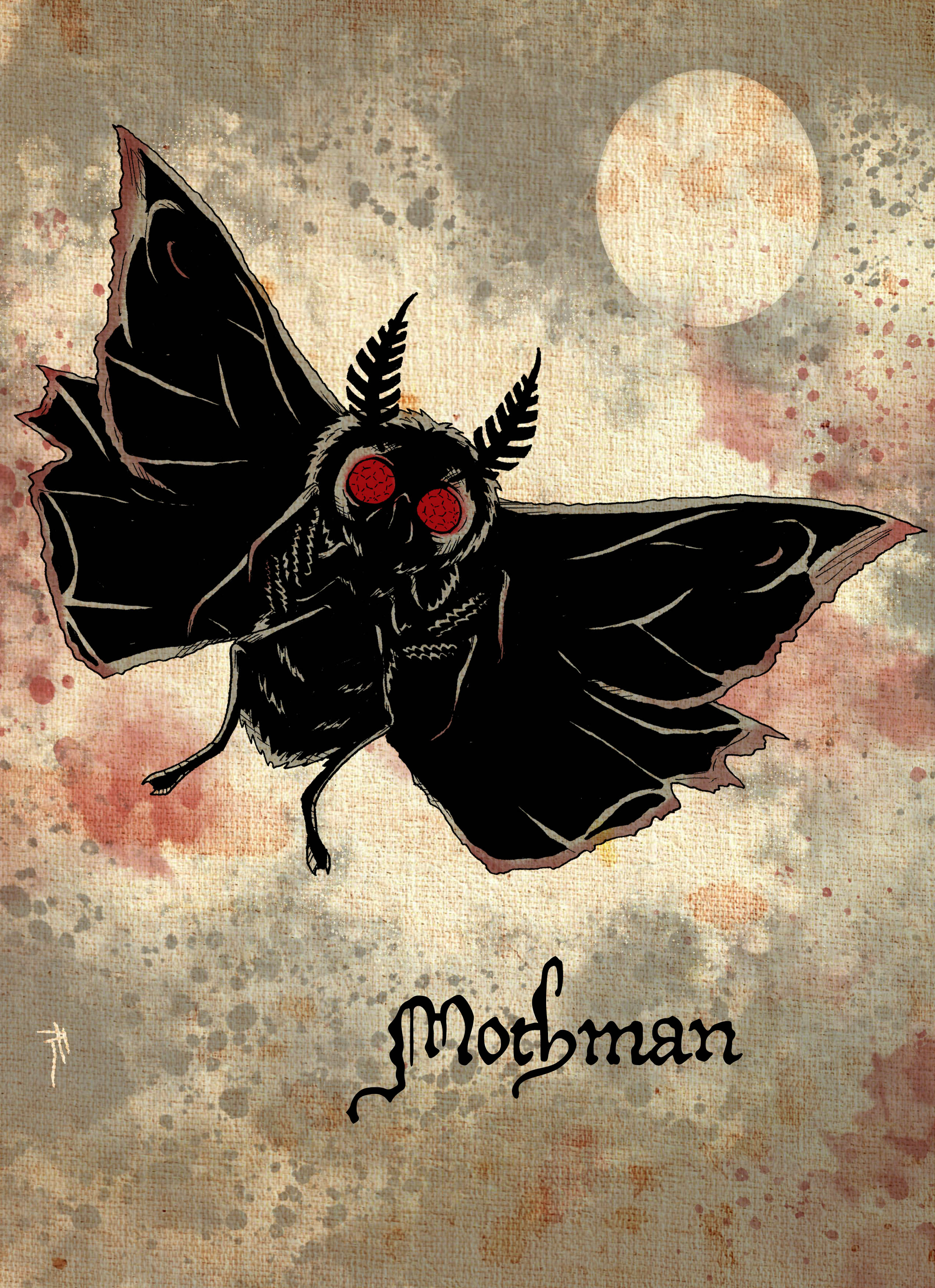 Low Poly Mothman Day 6: Mothman by Dread-Softly on DeviantArt