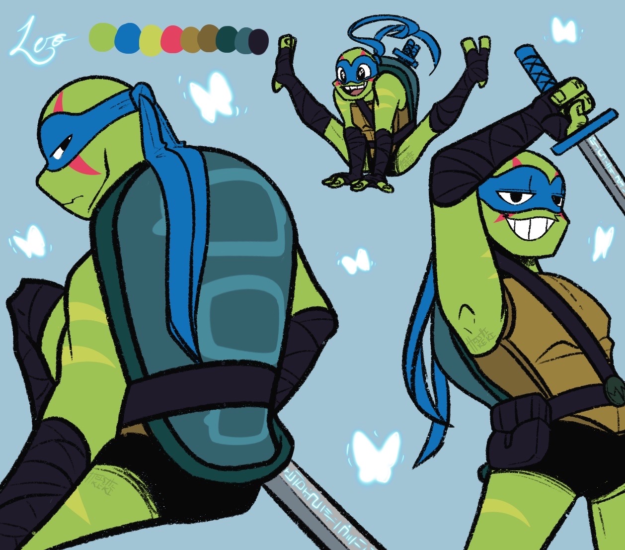 Lee Rottmnt Lets Go Leo! (ROTTMNT) by heishikeki on DeviantArt