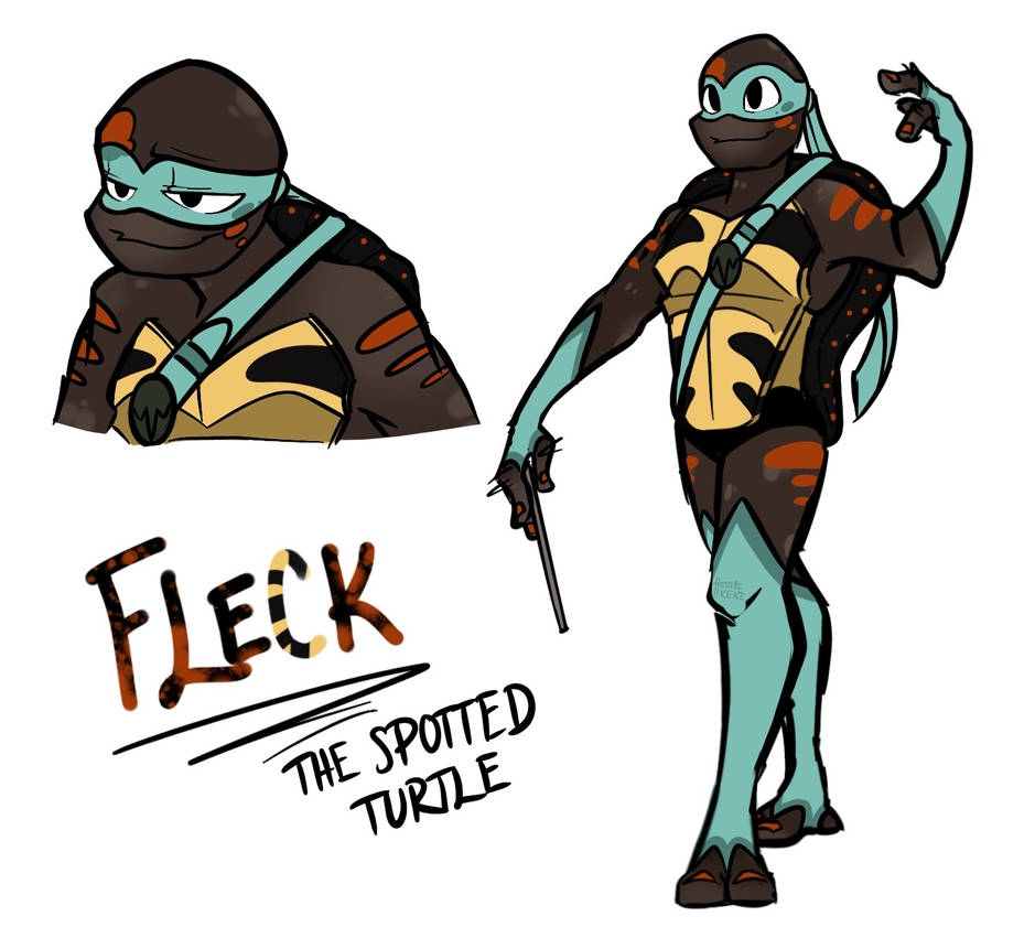 Fleck The Spotted Turtle (ROTTMNT OC) by heishikeki on DeviantArt