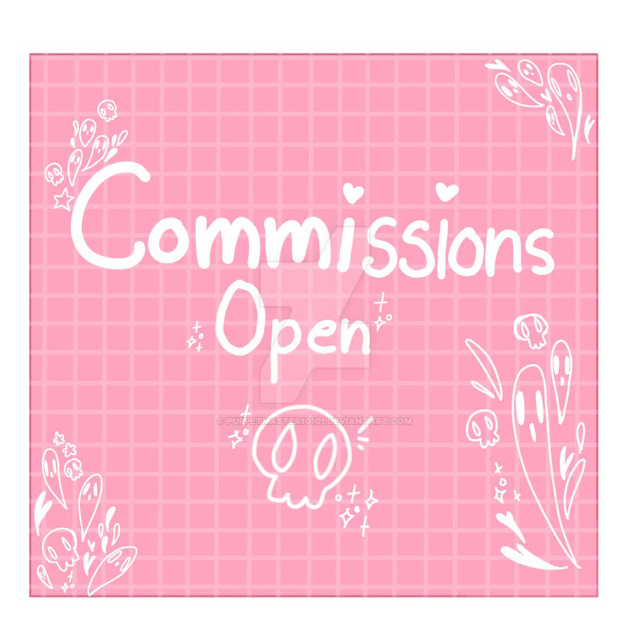Commissions Open Graphics Commissions open! by PuppetMaster10101 on DeviantArt