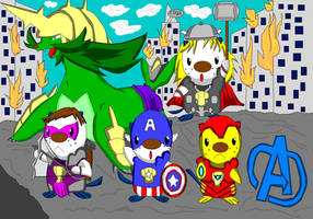 Marvel Oshawott Avengers