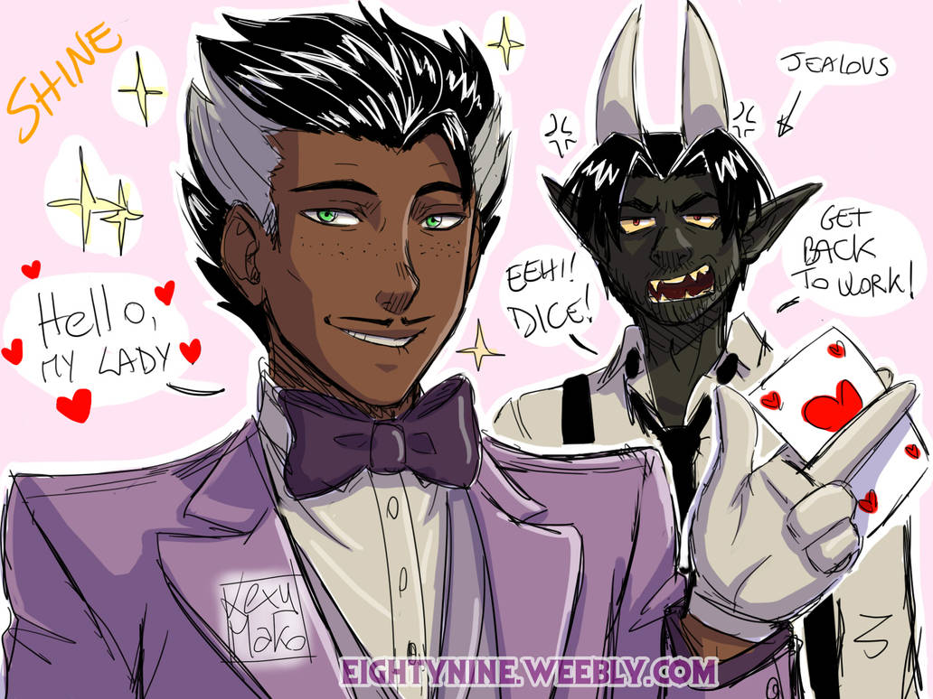 赤 — The DOODLES. Also trying making my human King Dice