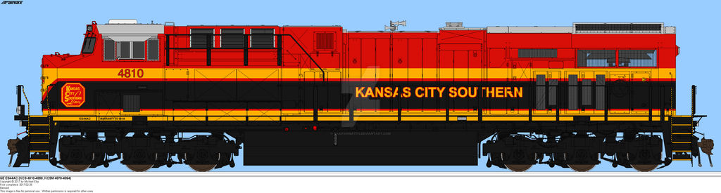 KCS GE ES44AC by Railfanmatt4 on DeviantArt