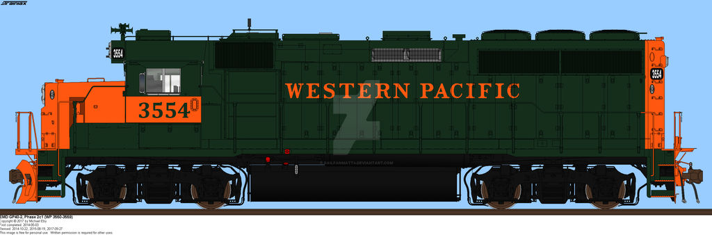 Wp Gp40 Rear WP GP40-2 by Railfanmatt4 on DeviantArt