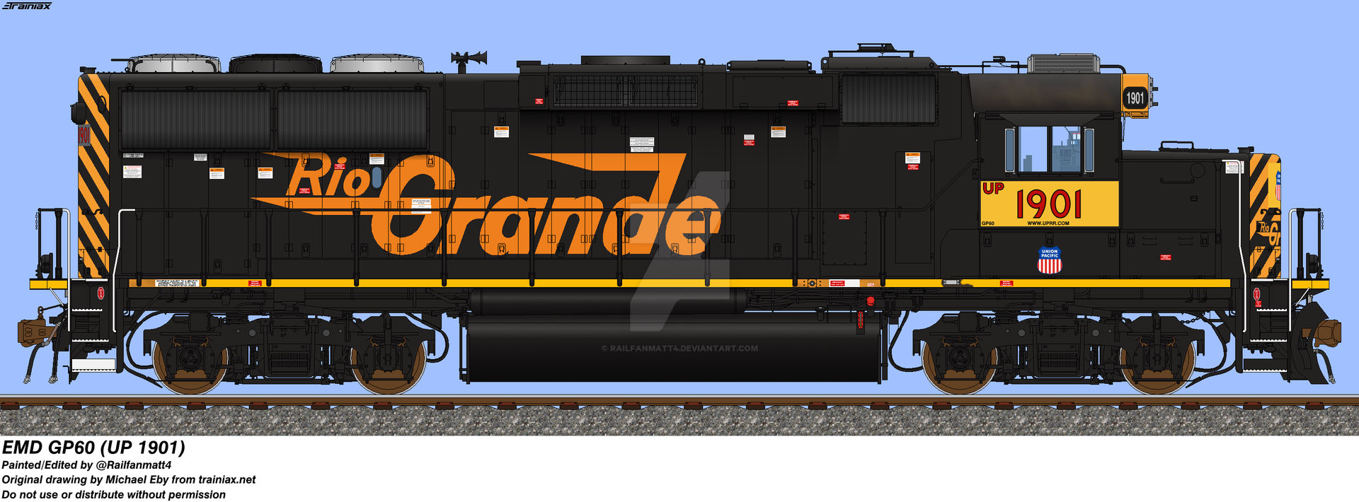 UP GP60 #1901 by Railfanmatt4 on DeviantArt