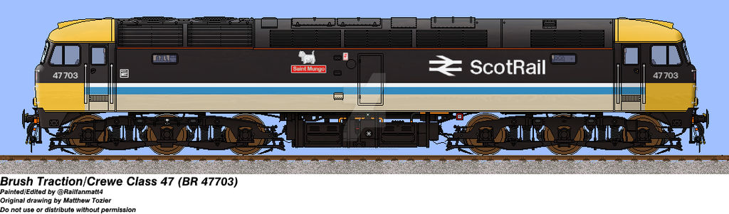 BR Class 47 47703 by Railfanmatt4 on DeviantArt