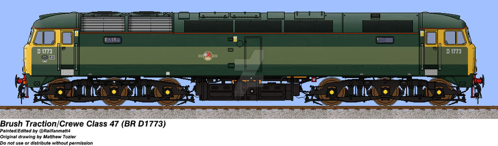 BR Class 47 D1773 by Railfanmatt4 on DeviantArt