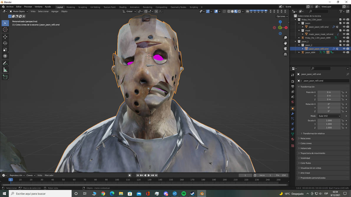 A New Design Of Jason Voorhees 3D Model by JasonYT99 on DeviantArt