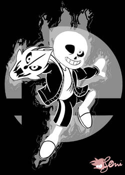 Sans in Smash Bros!? (SPEEDPAINT INCLUDED)