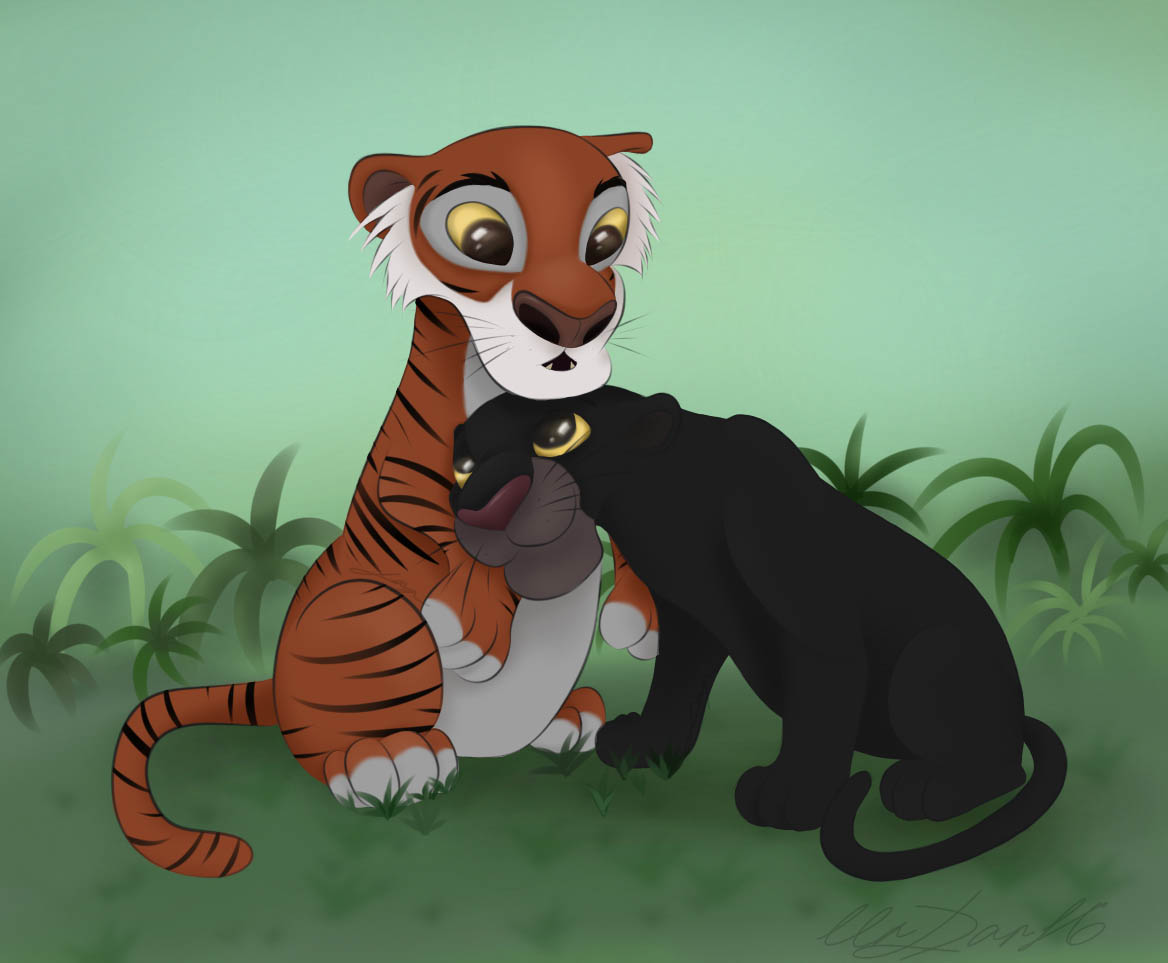 Bagee Rani Jungle Book: Shere-Khan and Bagheera by UrDar16 on DeviantArt