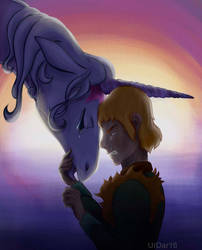 The Last Unicorn: Unicorn and Prince Lir