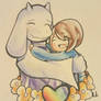 Undertale- Toriel and Frisk