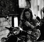 Vespa, Camera and Girl by carlospinto