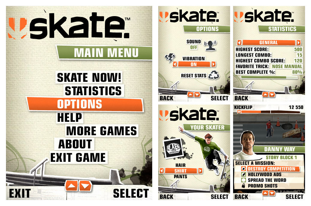 Skate Interface by ElusiveOne