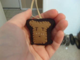 T.T Plush Toast Keychain