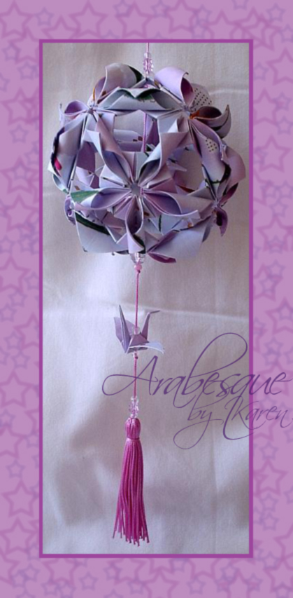 Kusudama - Pink Arabesque