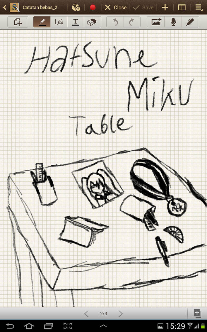 hatsune miku table by Zopaster on DeviantArt