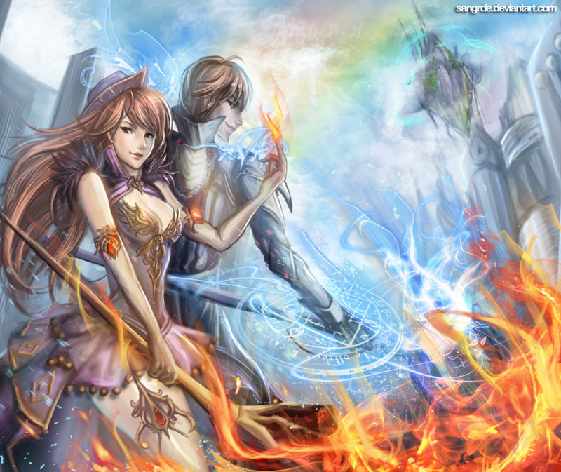:: The Fire Witch and the Ice Wizard ::