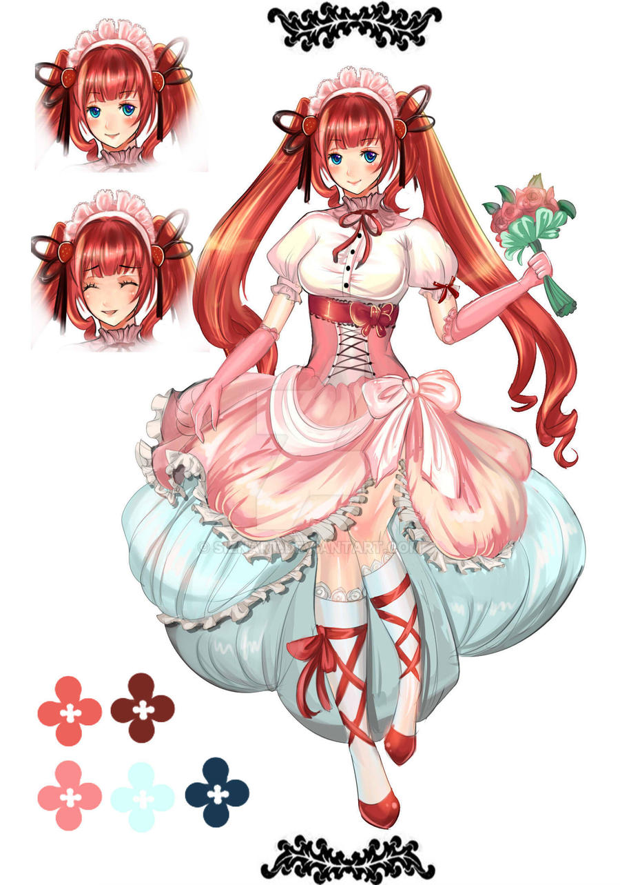 Adoptable Auction :: Twintail Pink Lolita Girl