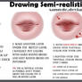 :: How to Draw -Juicy- semi-realistic Lips ::