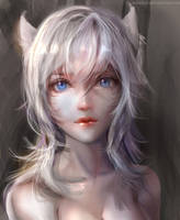 :: Snowfox Ahri Portrait ::