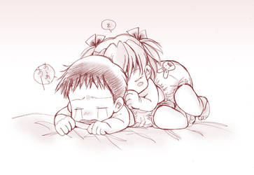Baby Asuka and Shinji